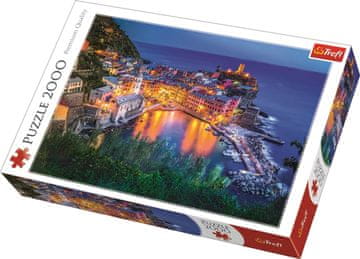 Trefl Puzzle Vernazza v mraku, Italija 2000 kosov