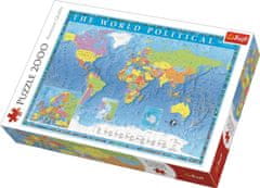 Trefl Puzzle Politični zemljevid sveta 2000 kosov