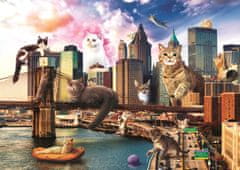 Trefl Puzzle Smešna mesta: Mačke v New Yorku 1000 kosov