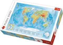 Trefl Puzzle Zemljevid sveta 1000 kosov