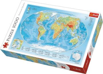Trefl Puzzle Zemljevid sveta 1000 kosov
