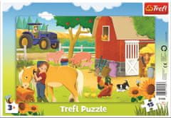 Trefl Puzzle Na kmetiji 15 kosov