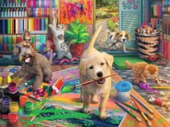 Ravensburger Puzzle Simpatične umetnice XL 750 kosov