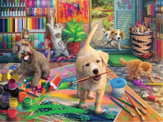Ravensburger Puzzle Simpatične umetnice XL 750 kosov