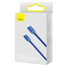 BASEUS Crystal Shine kabel USB-C / USB-C 5A 100W 1.2m, modro