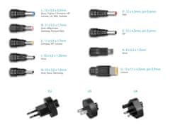 Avacom  QuickTIP 45W - univerzalni adapter za prenosnike + 9 priključkov