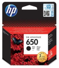 HP kartuša 650, instant ink, črna (CZ101AE), 360 strani