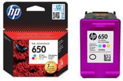 HP kartuša 650, instant ink, tri barvna (CZ102AE), 200 strani
