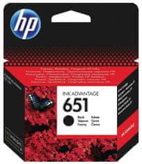 HP kartuša 651, črna (C2P10AE)