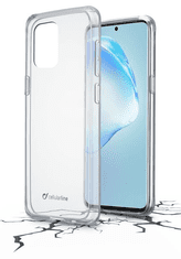 CellularLine Clear Strong ovitek za Samsung Galaxy S22, silikonski, prozoren (CLEARDUOGALS22T)