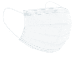 Safelab 10x Otroška zaščitna maska higienska – 3 slojna bela v zip vrečki