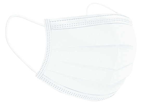 Safelab 10x Odrasla zaščitna maska higienska – 3 slojna bela v zip vrečki