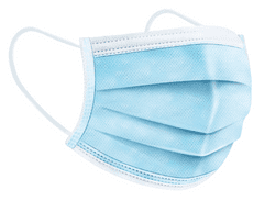 Safelab 10x Otroška zaščitna maska higienska – 3 slojna modra v zip vrečki