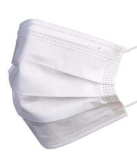 10x Otroška zaščitna maska higienska – 3 slojna bela v zip vrečki