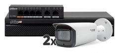 Dahua video nadzorni komplet sistem 16 kanalni snemalnik do 8Mp / Snemanje do 80Mbps / 2x kamera (3840×2160) / Motorizirana leča 113° – 31° NVR4116HS-4KS2 + B8501T-Z-S2 /2 