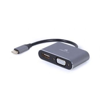 CABLEXPERT Adapter USB-C na HDMI/VGA - odprta embalaža