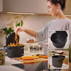 Skaza Organko Daily posodica za biološke odpadke, 3,3 L, črna