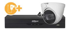 Dahua Video nadzorni komplet 8 kanalni HD snemalnik + 4x kamera (3840×2160) - 15fps Motorizirana leča: 105°~33° / IR LED domet do 60m/ Brezplačna aplikacija za telefon XVR5104HS-4KL-I2 + Q4-D8301T-Z /4