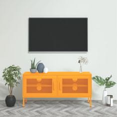 Vidaxl TV omarica gorčično rumena 105x35x50 cm jeklo