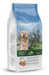 Vincent Diet hrana za odrasle pse, jagnjetina, 15 kg