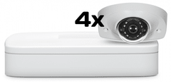 Dahua video nadzorni paket 4 kanalni do 12Mp / 4x WizSense kamera (2595×1944) - 20fps / Leča 98° / LED domet do 50m NVR2104-I + HDBW3541F-AS-M /4