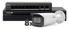 Dahua video nadzorni komplet sistem 16 kanalni snemalnik do 8Mp / Snemanje do 80Mbps / 8x kamera (3840×2160) / Motorizirana leča 113° – 31° NVR4116HS-4KS2 + B8501T-Z-S2 /8