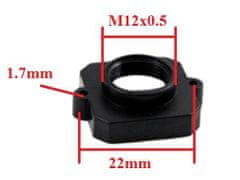 Secutek M12x0,5 ABS nastavek za objektiv (širina 22 mm)