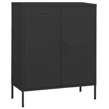 Vidaxl vidaXL Omarica, antracitna, 80x35x101,5 cm, jeklo
