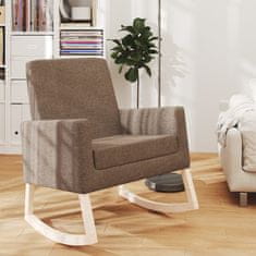 Vidaxl Gugalni stol taupe blago