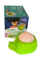 MesMed MESMED prenosna čarobna nočna svetilka, polžka - zelena