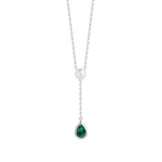 Preciosa Nežna srebrna ogrlica s pravim biserom Pure Pearl 5336 66