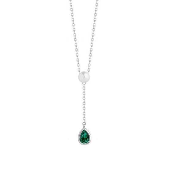 Preciosa Nežna srebrna ogrlica s pravim biserom Pure Pearl 5336 66