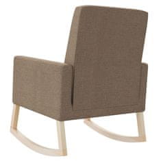 Vidaxl Gugalni stol taupe blago