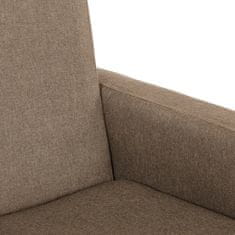 Vidaxl Gugalni stol taupe blago