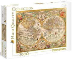 Clementoni Puzzle Zgodovinski zemljevid sveta 2000 kosov