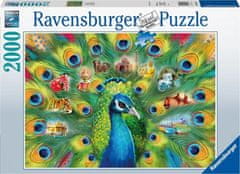 Ravensburger Puzzle Dežela pavov 2000 kosov