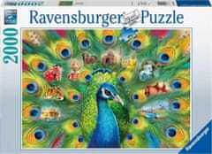 Ravensburger Puzzle Dežela pavov 2000 kosov