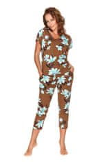 TARO Ženska pižama 2680 Larysa brown, rjava, S