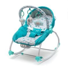 Baby Mix Večnamenski gugalni stol za dojenčka modre barve