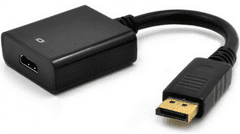 E-green pretvornik DisplayPort (M), HDMI (F), črn