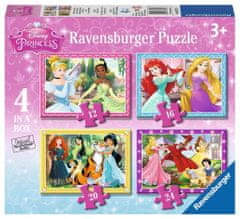 Ravensburger Puzzle Disney Princesses: Loving care 4v1 (12,16,20,24 kosov)