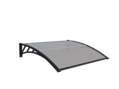 IWHOME Vhodna Nadstrešnica ARTEMIS B-G, 120x100cm, UV-odporna plastik konstrukcija