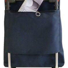 Rolser Nakupovalni voziček s 6 kolesi Baby I-Max Star 6L-955, črn z belim vzorcem