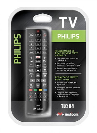 Meliconi TLC04 daljinski upravljalnik za Philips TV