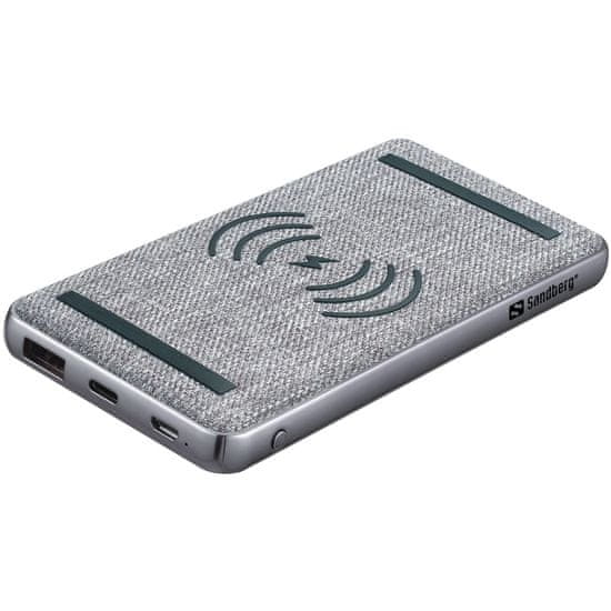 Sandberg Powerbank prenosna baterija, PD 20 W, QI Wireless, 10000 mAh (420-61)