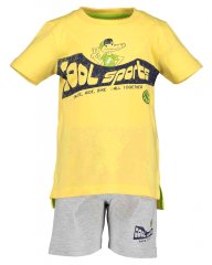 Blue Seven Cool Sports komplet majice in kratkih hlač, fantovski, 92, rumen (826012 X)