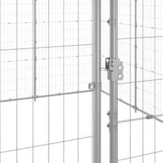 shumee Zunanja ograda za pse, pocinkano jeklo, 53,24 m2