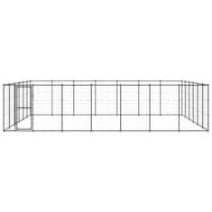 Vidaxl Zunanji pasji boks jeklo 50,82 m2