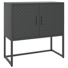 Vidaxl Komoda antracitna 75x35x75 cm jeklo