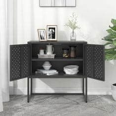 Vidaxl Komoda antracitna 75x35x75 cm jeklo